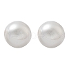 304 Stainless Steel Plastic Imitation Pearl Stud Earrings EJEW-R030-01G-02-4