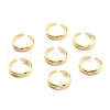 Cubic Zirconia Star Cuff Ring RJEW-C018-16G-02-2