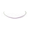 Faceted Gradient Color Glass Beaded Necklaces for Women NJEW-JN04195-5