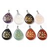 Natural Mixed Gemstone Pendants G-F786-09P-1