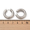 202 Stainless Steel Polishing Hoop Earrings EJEW-M106-02P-04-5