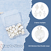 50Pcs 5 Styles Natural Freshwater Shell Connector Charms PALLOY-HS00009-4