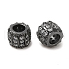 Brass Micro Pave Cubic Zirconia European Beads ZIRC-K003-13EB-2