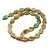 Spray Painted Synthetic Turquoise Beads Strands G-E617-A06-02-3