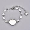 Tarnish Resistant 304 Stainless Steel Bracelet Making STAS-L248-004P-1