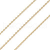 Rack Plating Brass Cable Chains CHC-A010-03G-1