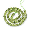 Synthetic Peridot Beads Strands G-S149-35-10mm-3