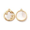 Brass Micro Pave Cubic Zirconia Charms KK-F860-12G-1