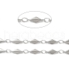 Tarnish Resistant 304 Stainless Steel Rhombus Link Chains CHS-E012-01P-3