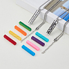 FIBLOOM 2Sets 2 Styles Hollow Perfume Bottle Pendant Necklaces NJEW-FI0001-64-3
