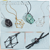 4Pcs 4 Colors 304 Stainless Steel Macrame Pouch Necklace Making NJEW-PH01541-4