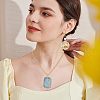 CHGCRAFT 48Pcs 2 Style Alloy Open Back Bezel Pendants PALLOY-CA0002-29-6