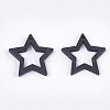 Painted Poplar Wood Pendants WOOD-T021-10D-2