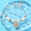 304 Stainless Steel Clover Charm Bracelets for Women BJEW-A036-26G-1