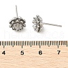 Brass Stud Earrings EJEW-Q014-32P-2
