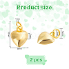  2Pcs 925 Sterling Silver Pendants STER-PH0002-10-2
