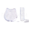 Transparent Spray Painted Glass Beads GLAA-I050-13J-3