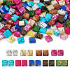180Pcs 9 Colors 2-Hole Drawbench Glass Seed Beads SEED-TA0001-06-1