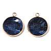 Natural Sodalite Pendants G-Q998-010B-2