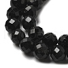Natural Black Tourmaline Beads Strands G-G927-46-6
