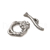 Non-Tarnish 304 Stainless Steel Toggle Clasps STAS-Q324-14P-2
