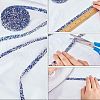 3 Yards Glitter Hotfix Rhinestone(Hot Melt Adhesive On The Back) DIY-WH0176-53B-02-3