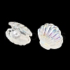 UV Plating Ocaen Theme Transparent Resin Cabochons CRES-D306-01B-3