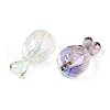 UV Plating Transparent Acrylic Beads TACR-N020-01-2