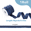 FIBLOOM 10 Yards Polyester Pleated Edged Ribbon for Clothing Decoration DIY-FI0001-13C-2