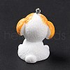 Opaque Resin Pendants RESI-E032-01P-04-3