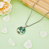 SUPERFINDINGS 4 Sets 8 Styles Natural & Synthetic Mixed Stone Chip Pendants FIND-FH0006-04-5