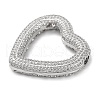 Rack Plating Brass Micro Pave Cubic Zirconia Pendants KK-M021-04P-2