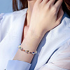 AHADERMAKER 200Pcs 4 Colors Electroplate Transparent Glass Beads Strands EGLA-GA0001-17-6