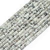 Natural Sesame Jasper/Kiwi Jasper Beads Strands G-P575-B23-4x2mm-2
