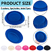 BENECREAT 7Pcs 7 Colors EVA Cloth Round Fascinator Hat Base for Stewardess Millinery AJEW-BC0007-94-2