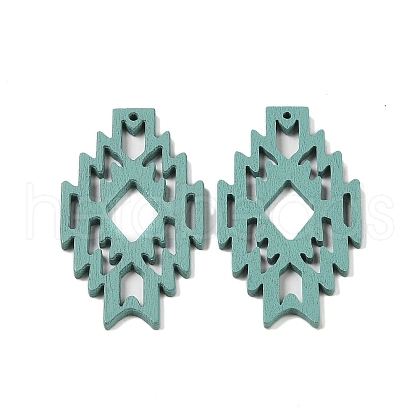 Poplar Dye Wood Pendants WOOD-S060-01A-1