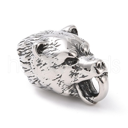 Tibetan Style 304 Stainless Steel Manual Polishing Cord Ends STAS-G276-11AS-1
