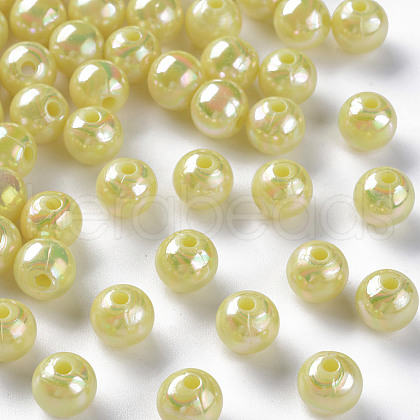 Opaque Acrylic Beads X-MACR-S370-D8mm-A10-1
