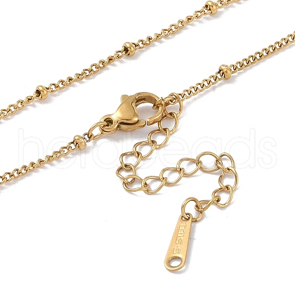 Brass Chain Necklaces NJEW-P309-08G-1
