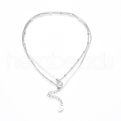 925 Sterling Silver Anklets STER-T007-133P-1