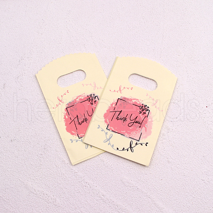 50Pcs Rectangle Plastic Gift Bag PAAG-PW0007-10L-1