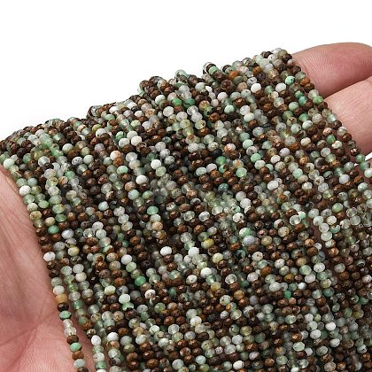 Natural Chrysoprase Beads Strands G-RM2025-D10-B-1