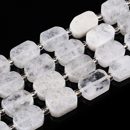 Natural Rainbow Moonstone Beads Strands G-T138-24-1