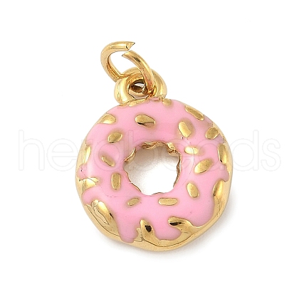 304 Stainless Steel Enamel Pendants STAS-M120-03B-G-1