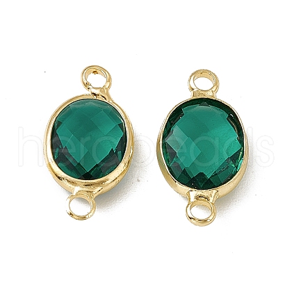Transparent K9 Glass Connector Charms GLAA-A005-10G-09-1