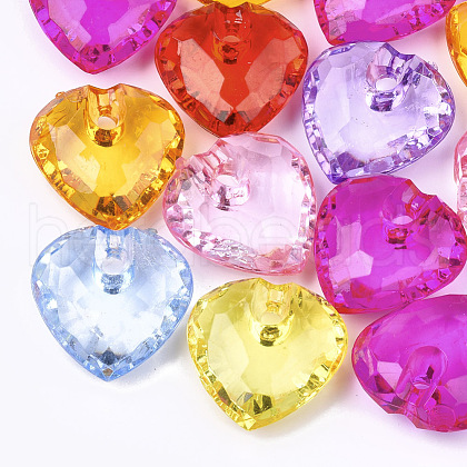 Transparent Acrylic Pendants TACR-S133-015-1