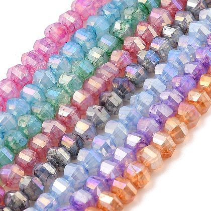 Imitation Jade Glass Beads Strands GLAA-P058-03A-1