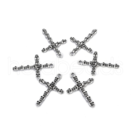 Tibetan Style Alloy Pendants TIBEP-T004-05AS-1