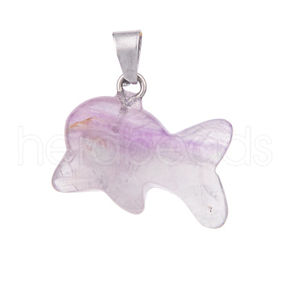 Natural Amethyst Pendants PW-WG170A9-02-1