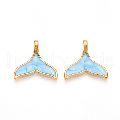 304 Stainless Steel Pendants STAS-N108-18A-G-1